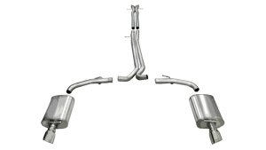 Ford Taurus SHO Performance Exhaust - Dual Rear Exit - CORSA Performance - Sport Cat-Back - Polished - `10-`19